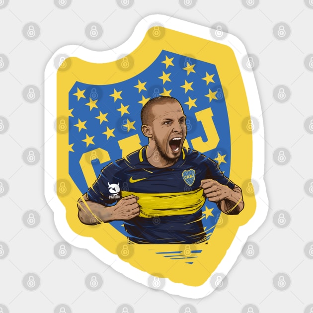 Pipa Boca Benedetto Juniors Sticker by akyanyme